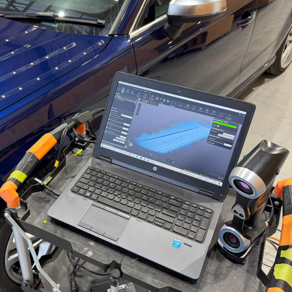 scanner next to audi